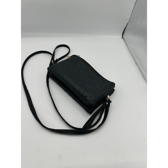 Leather crossbody/hip/shoulder bag in black - Picture 2 of 8